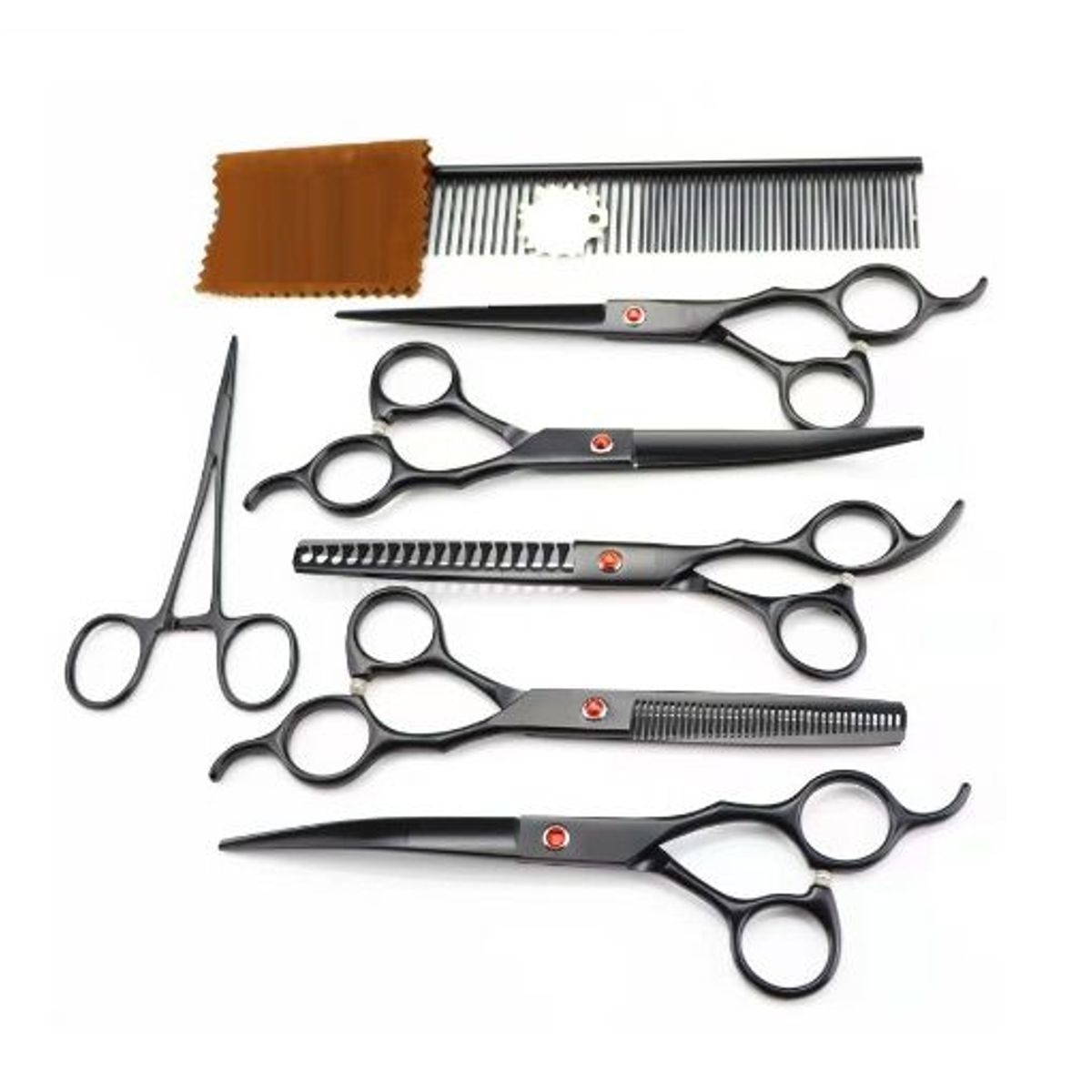 GENERICO - Tijeras para cortar pelo de mascota  Purple Dragon