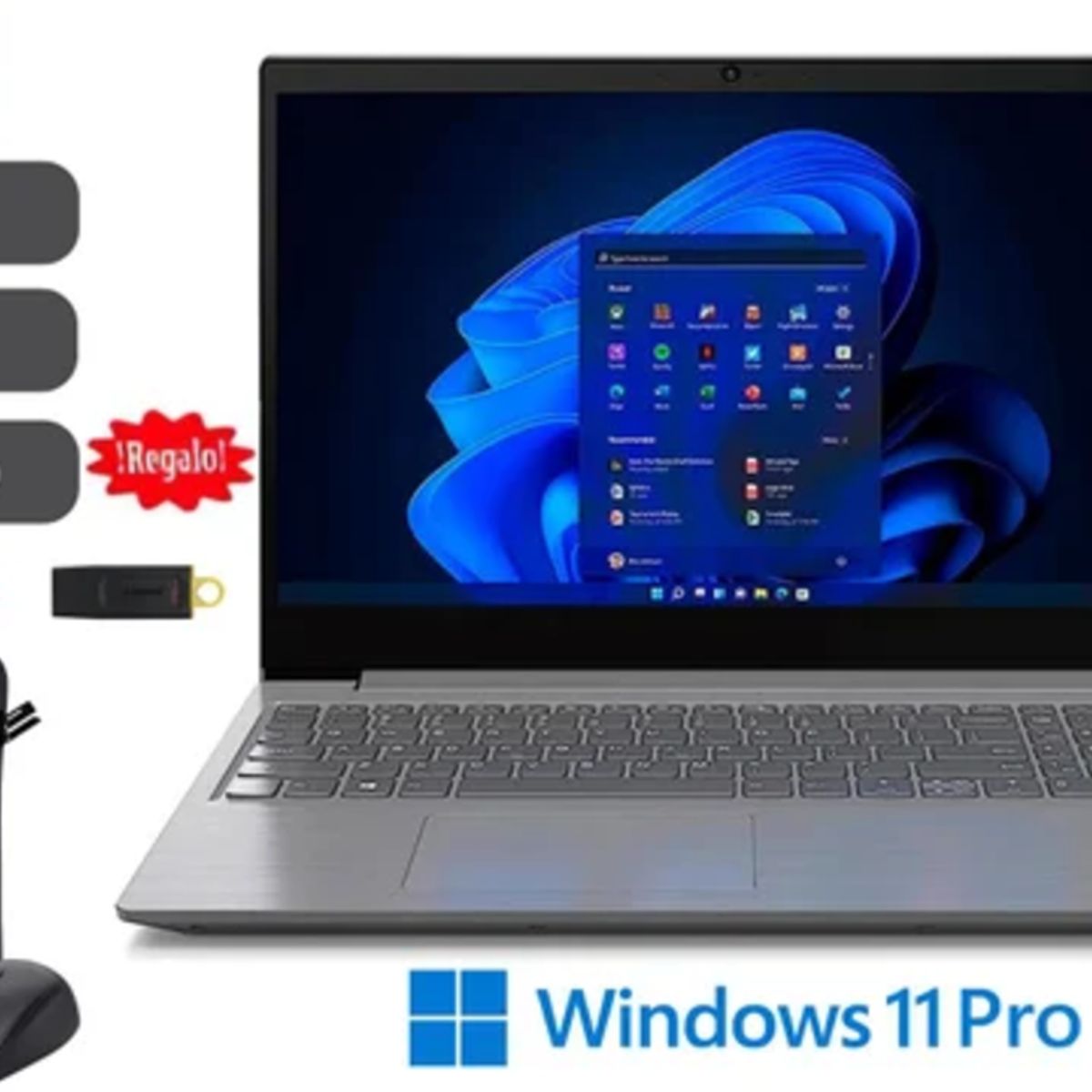 LENOVO - Laptop Lenovo V15 G4 AMD Silver 7120U 8GB RAM 1TB SSD 1TB HDD EXT +128GB USB