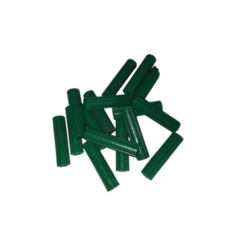 C AND A TOOLS - Tarugo de PVC 1/4" x 100 unidades - Verde.