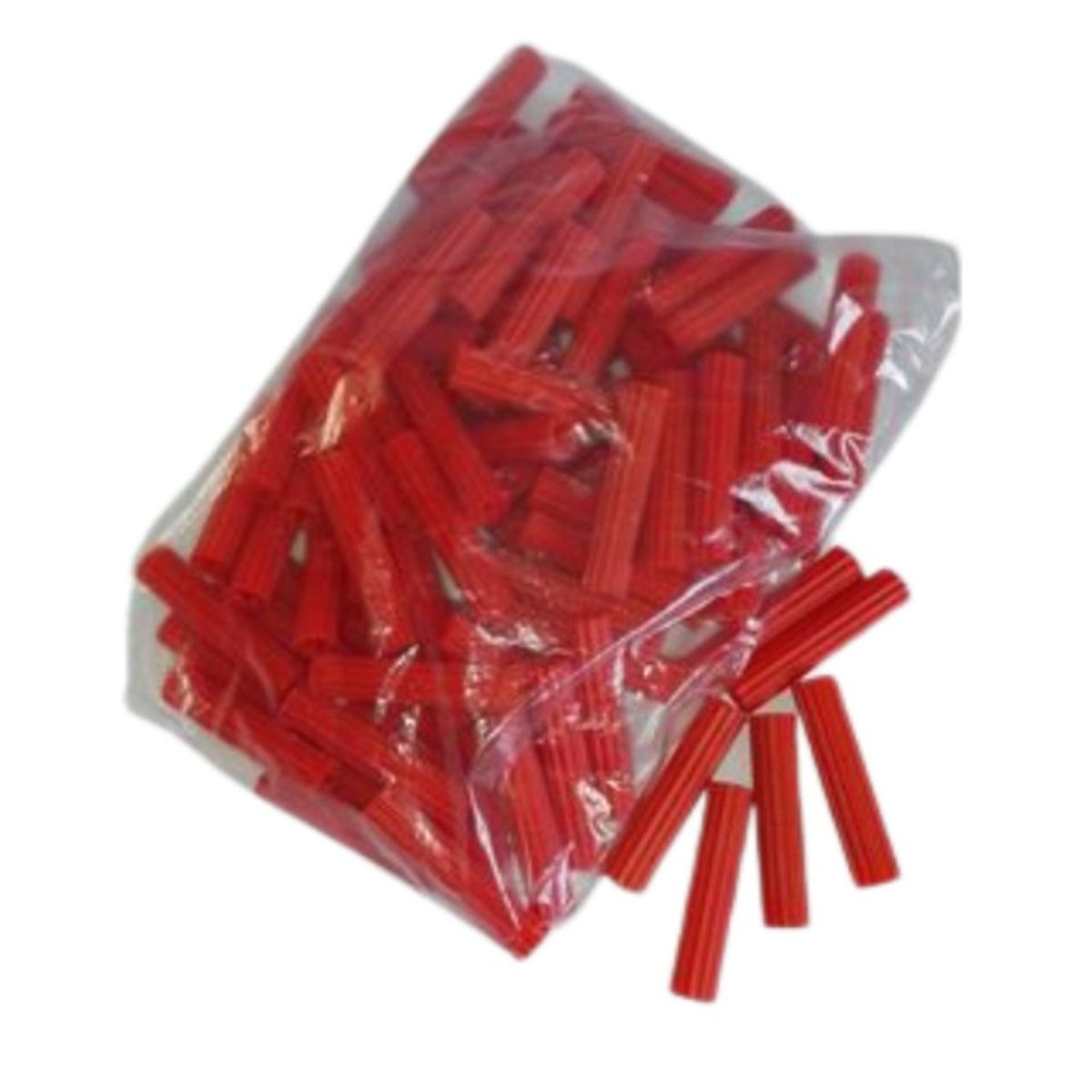 C AND A TOOLS - Tarugo de PVC 3/16" x 100 unidades - Rojo