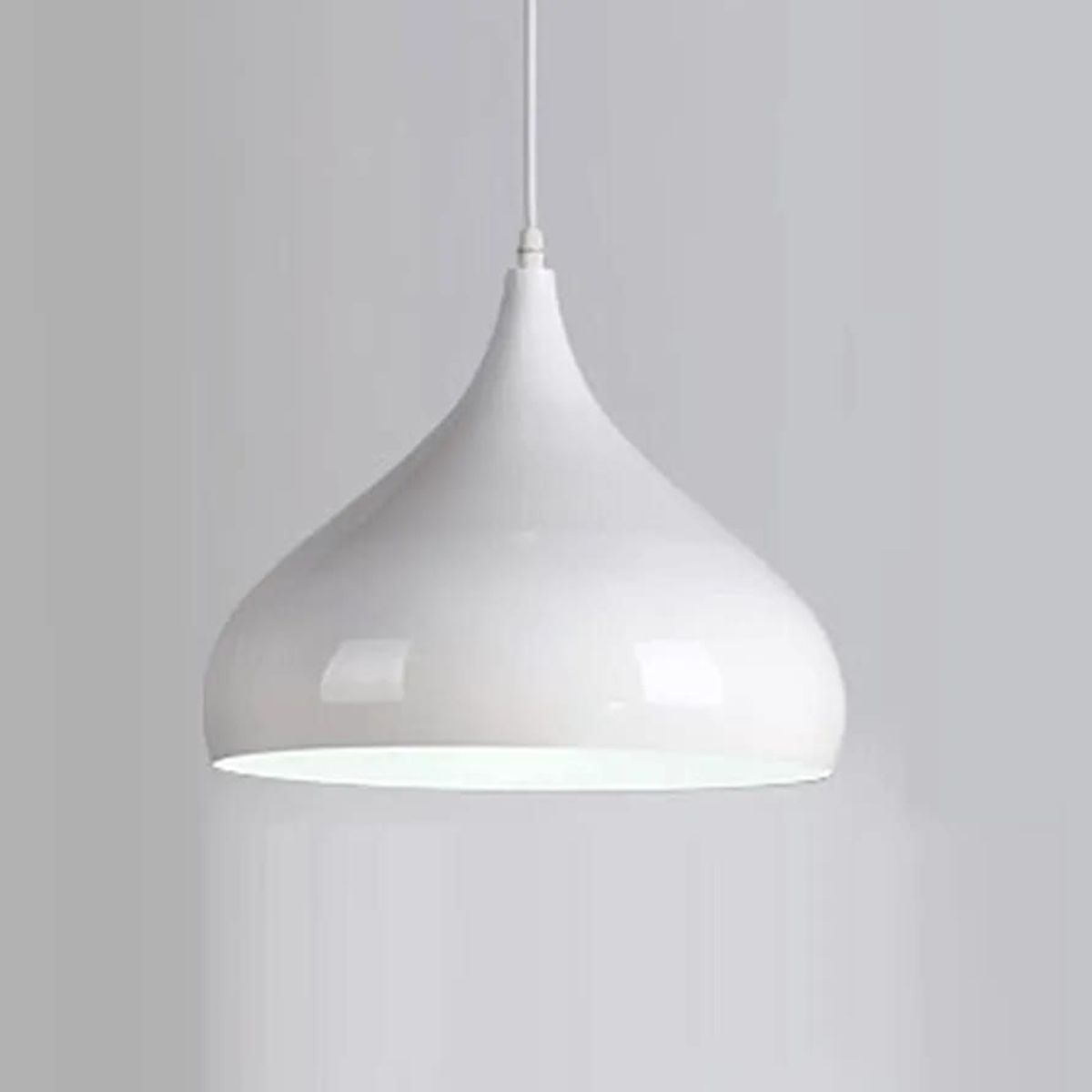 GENERICO - Lámpara colgante kiss color blanco e27