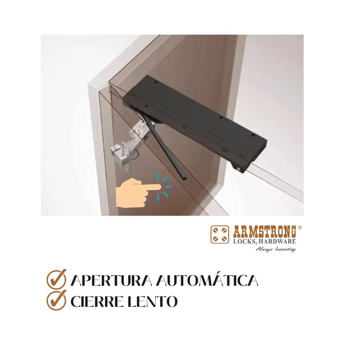 SERRATURE - SISTEMA - APERTURA AUTOMÁTICO Y CIERRE LENTO 7KG