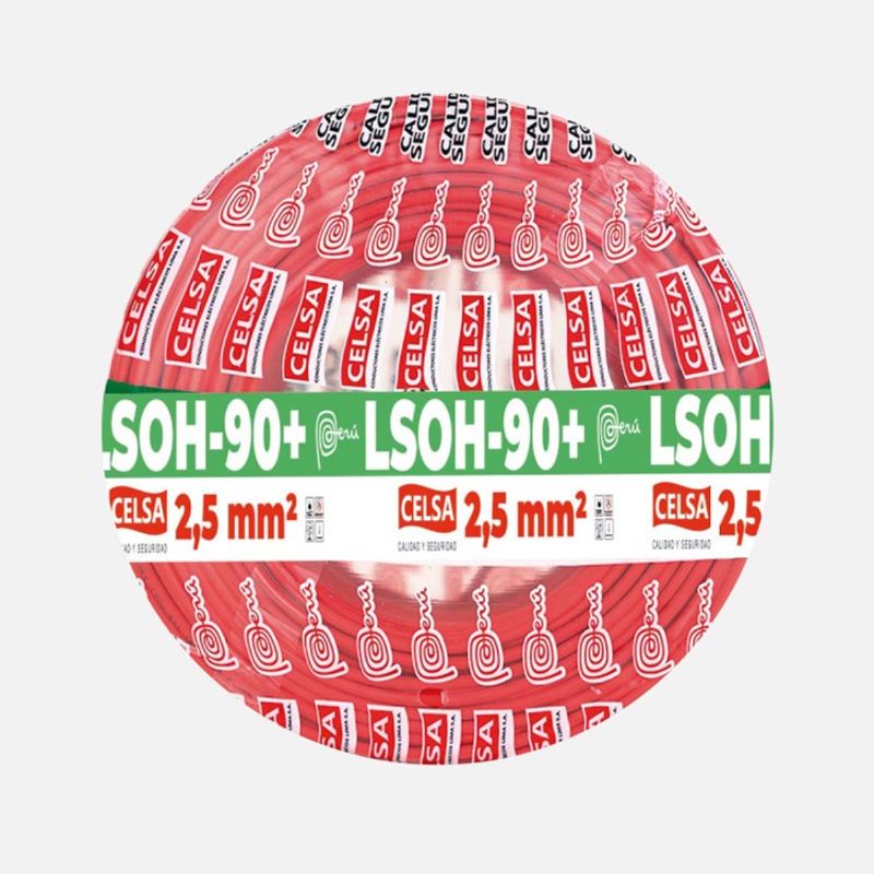 CELSA - CABLE LSOH-90+ 2,5MM2 ROJO CELSA - 100 METROS