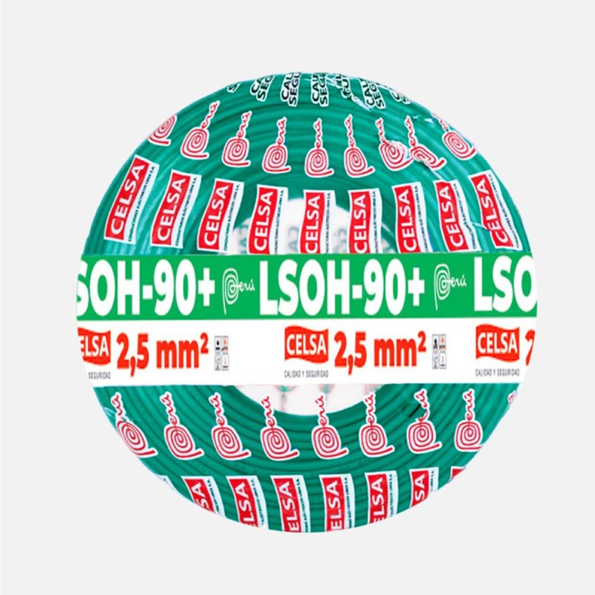 CELSA - CABLE LSOH-90+ 2,5MM2 VERDE CELSA - 100 METROS