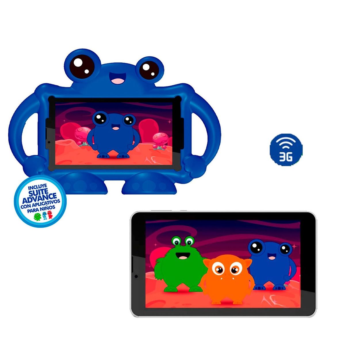 ADVANCE - Tablet Advance TR7987 MostritoMochila Android 3G 16GB 7pulg-Wifi-bluetooth Azul