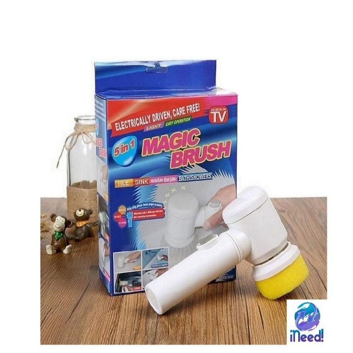 GENERICO - Cepillo De Limpieza Eléctrico Multiuso - Magic Brush 5 En 1