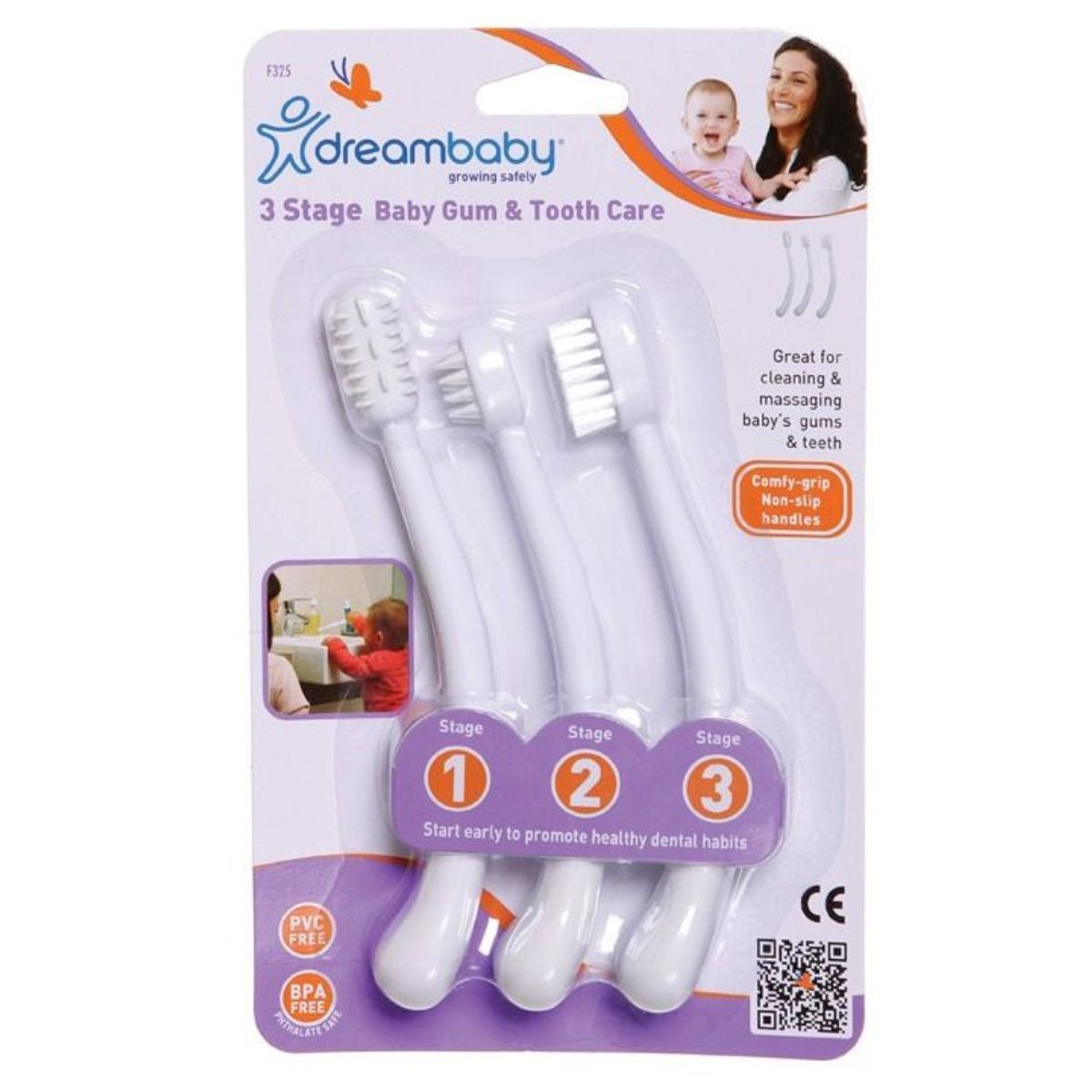 DREAMBABY - Set de cepillos para encías y dientes Blanco