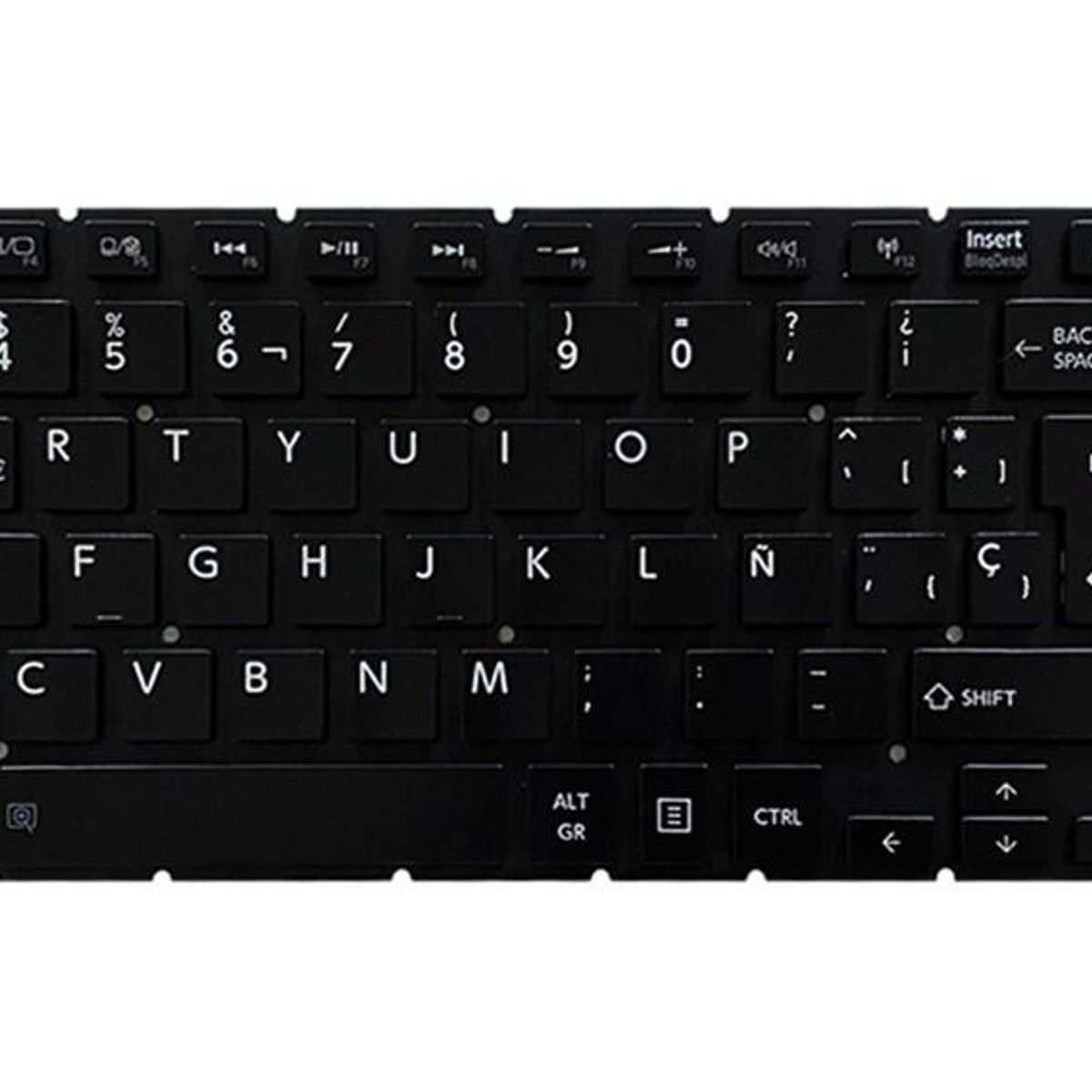 GENERICO - Teclado  para Laptop Toshiba SATELITE  P55W-C5200, P55W-C5200X  Retroiluminado