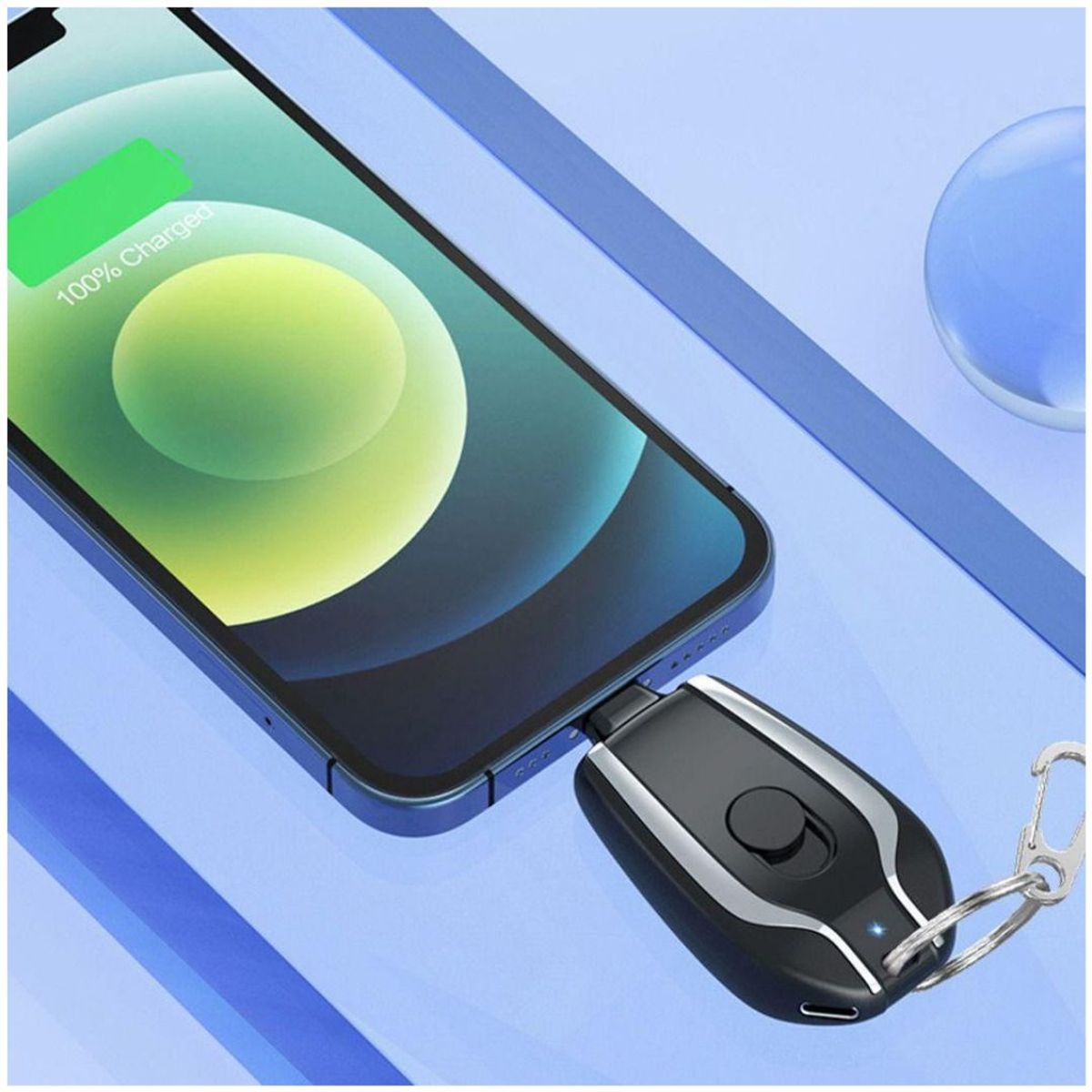 INSPIRA MARKET - Cargador de celular llavero portatil TIPO C