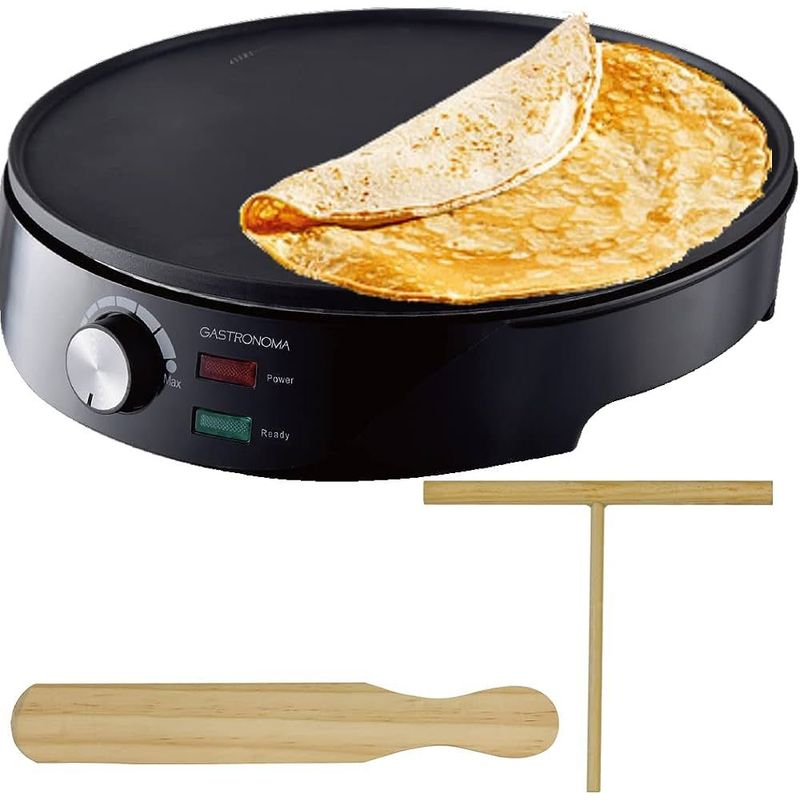 OEM - Plancha Eléctrica Antiadherente para hacer Crepes de 30cm