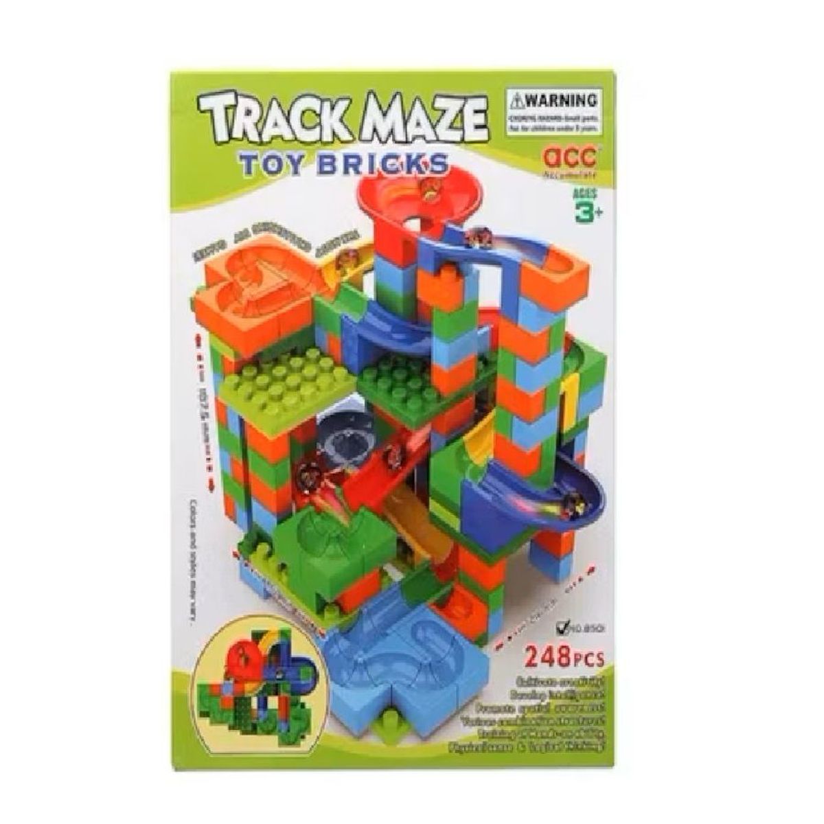 GENERICO - JUEGO EDUCATIVO - PISTA DE CANICAS DE 248 PIEZAS