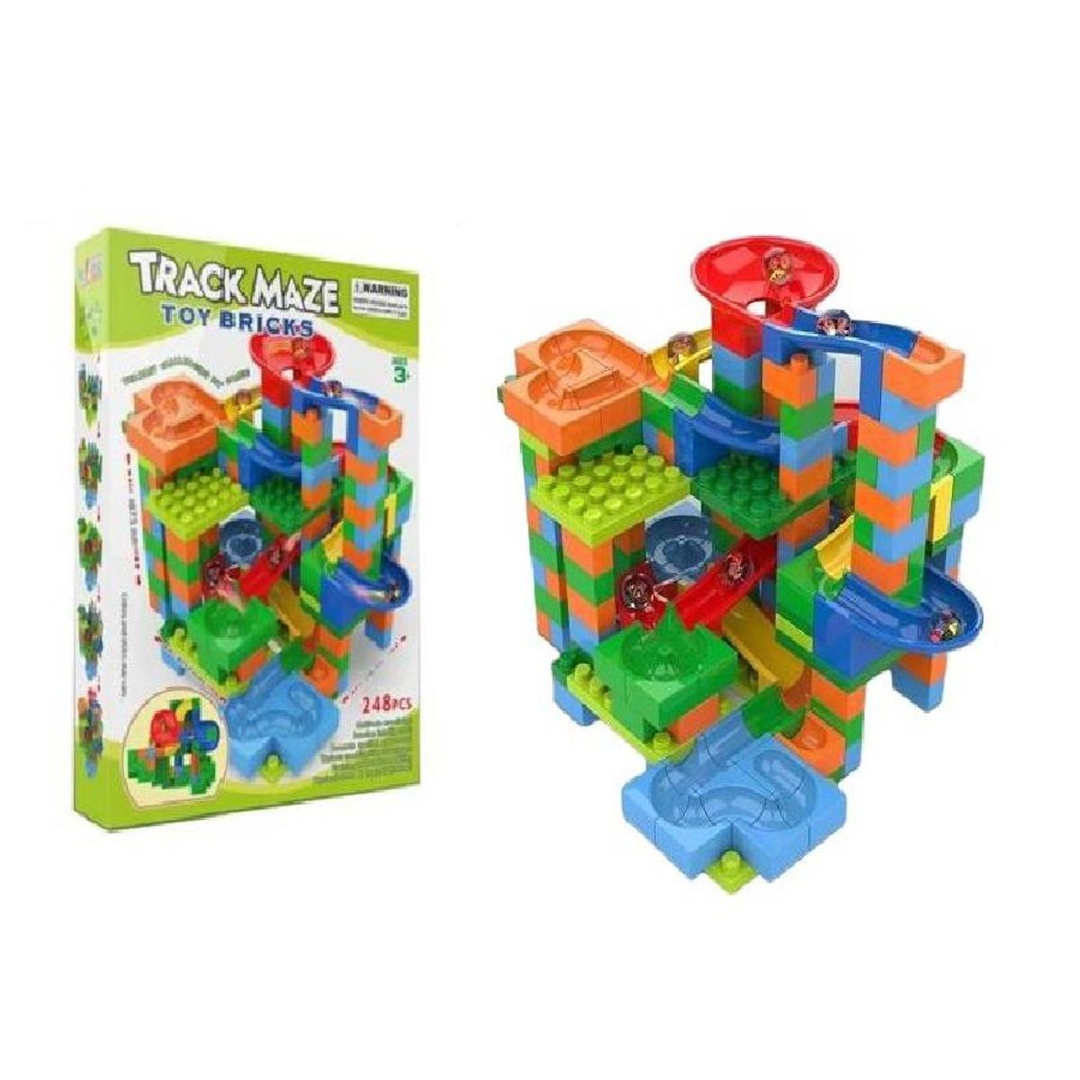 GENERICO - JUEGO EDUCATIVO - PISTA DE CANICAS DE 248 PIEZAS