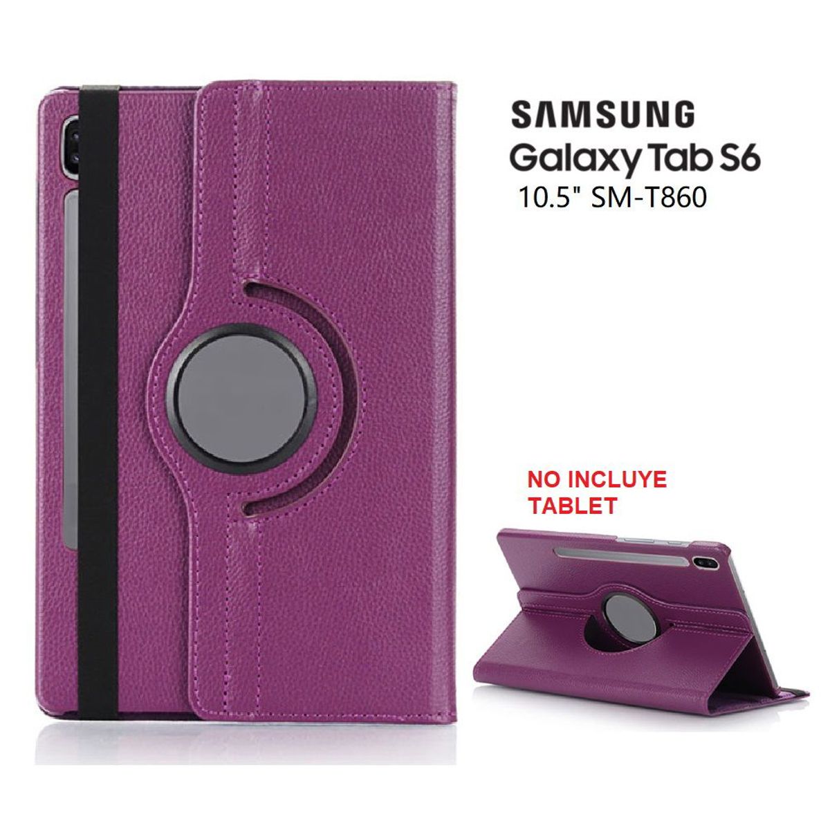 GENERICO - Funda Giratoria 360° para Samsung Tab S6 10.5 SM-T860 Case Protector