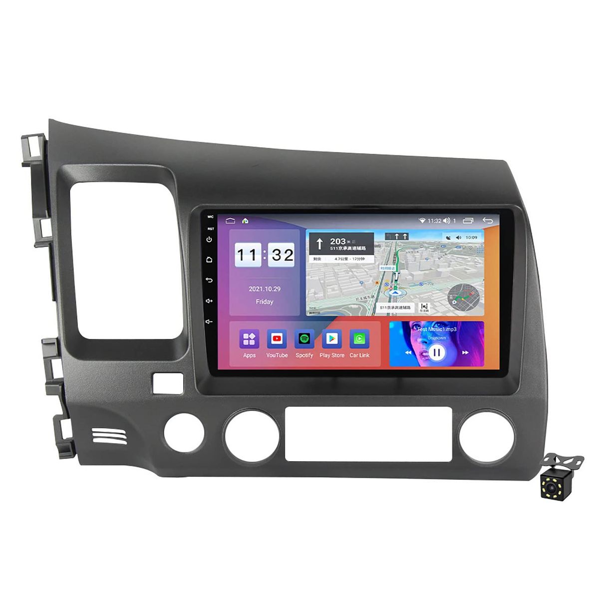 GENERICO - Autoradio Android Honda Civic 2006-2012 cámara Gratis