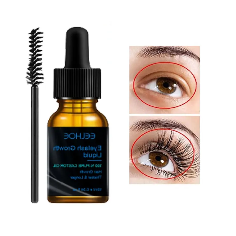 GENERICO - Aceite Castor Oil para crecimiento De Pestañas Y Cejas 10 ml