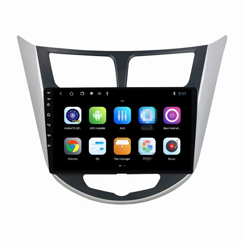 GENERICO - Autoradio Android Hyundai Accent 2011-2020 cámara Gratis