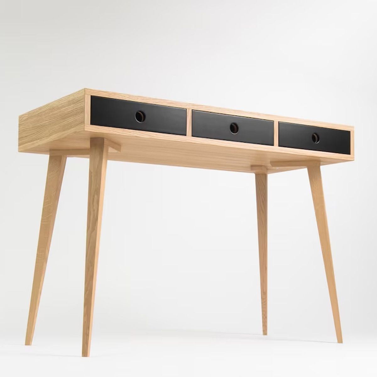 VENTITAS HOME - Escritorio Vintage Mureka 3 Cajones Ventitas Home Duna y Negro