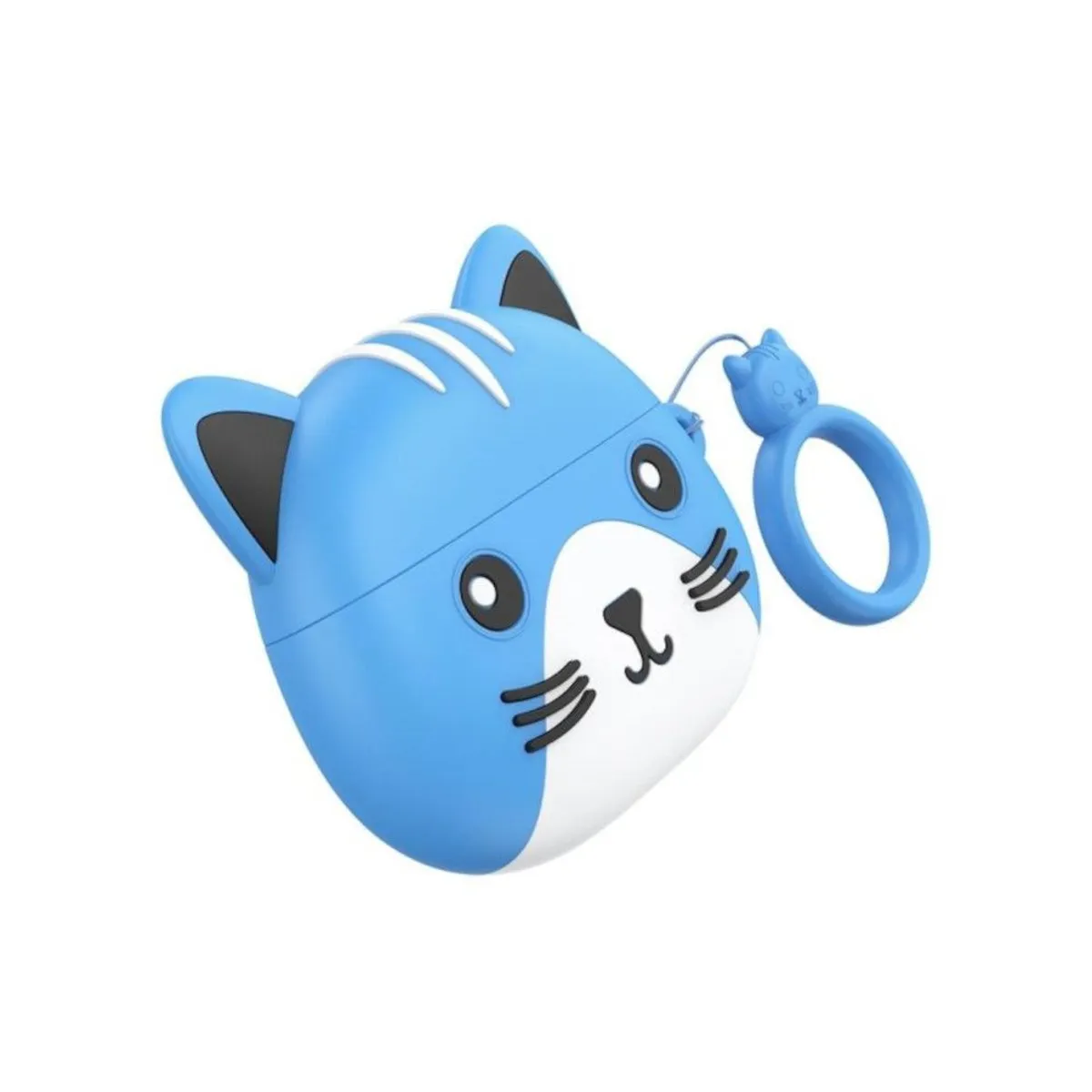 HOCO - Auriculares Inalámbricos EW46 Audífonos Bluetooth Funda Gato Celeste