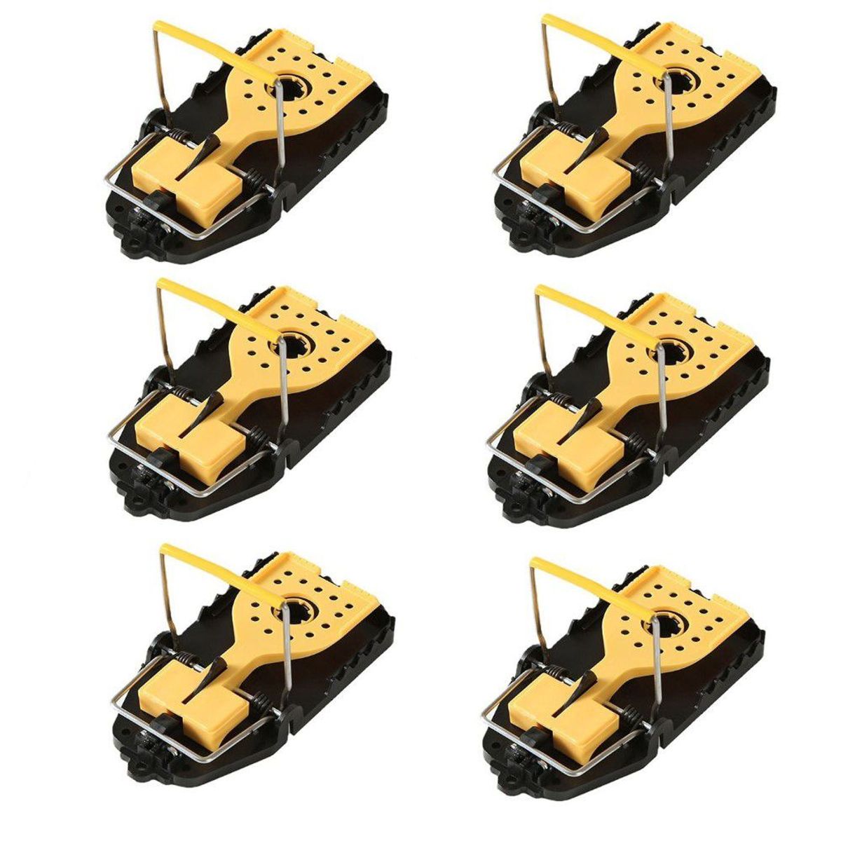 GENERICO - TRAMPA PARA RATAS RATONES X 6 UNIDADES TAMAÑO GRANDE MUY UTIL.