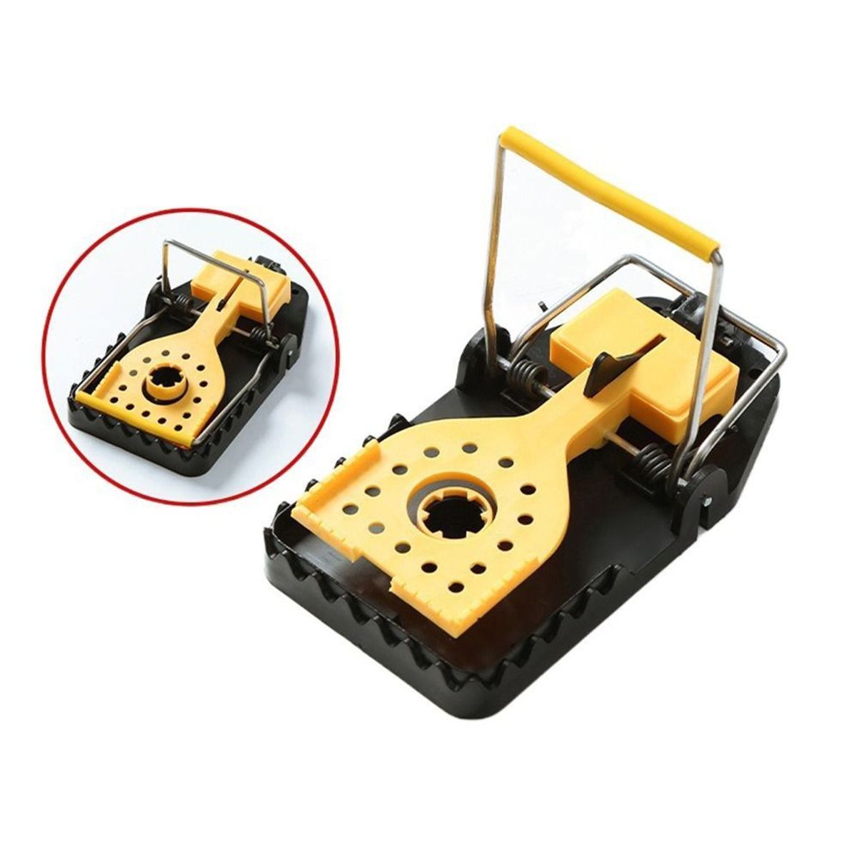 GENERICO - TRAMPA PARA RATAS RATONES X 6 UNIDADES TAMAÑO GRANDE MUY UTIL.