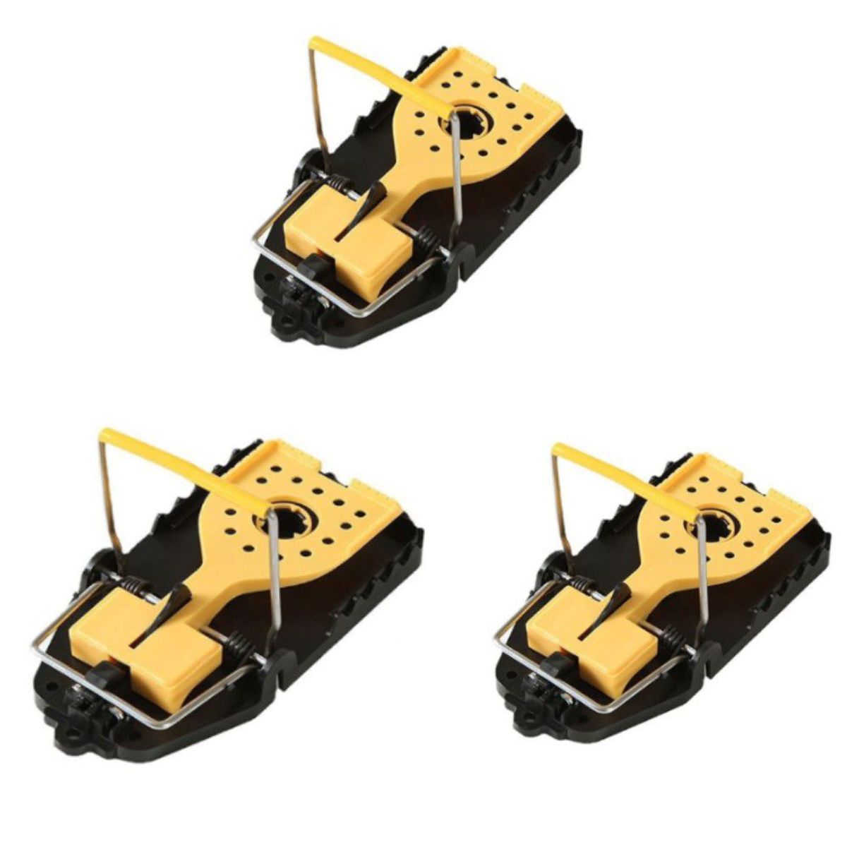 GENERICO - SET 3 TRAMPA PARA RATAS RATONES  TAMAÑO GRANDE MUY UTIL.