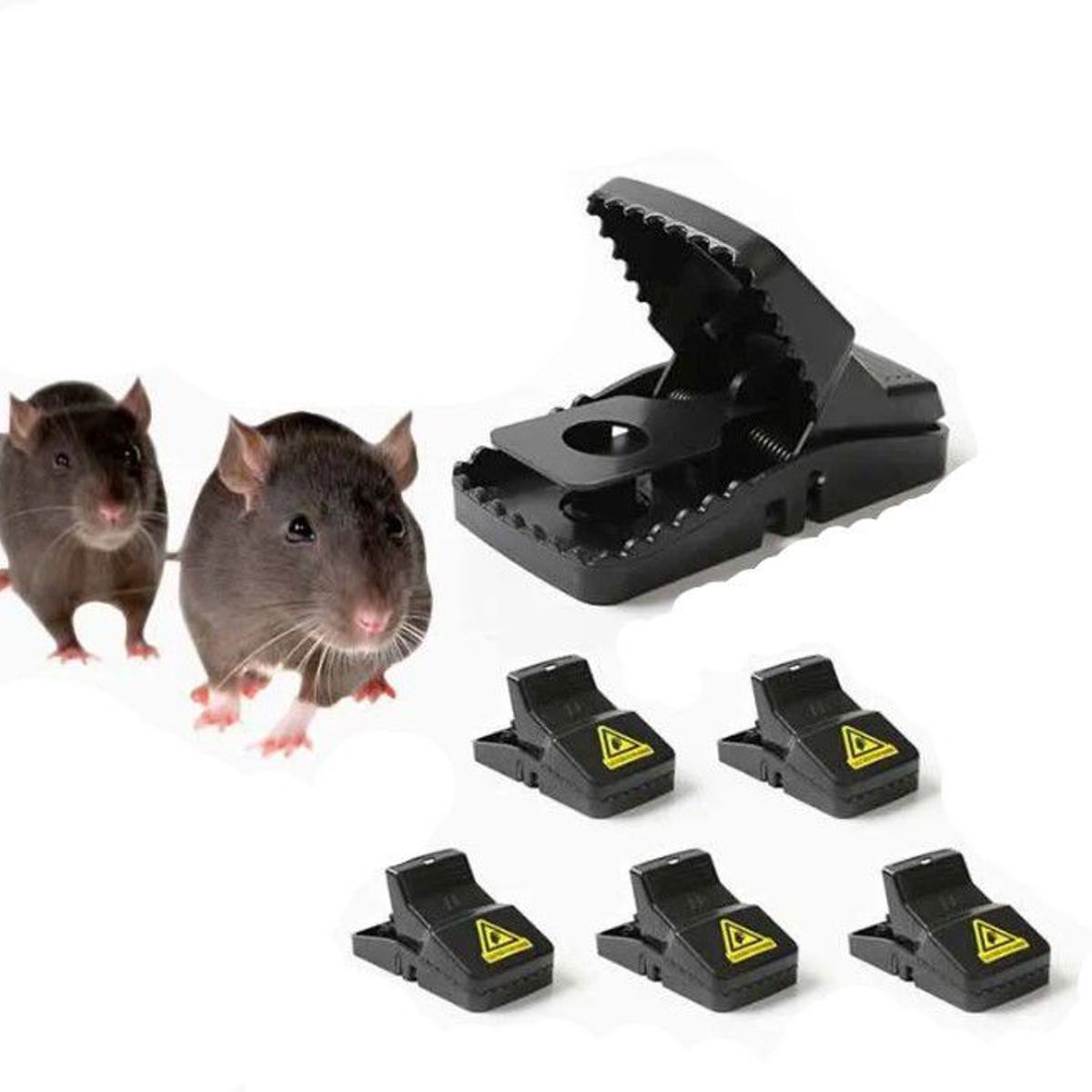 GENERICO - SET 6 TRAMPAS PARA RATAS RATONES  MUY UTIL W