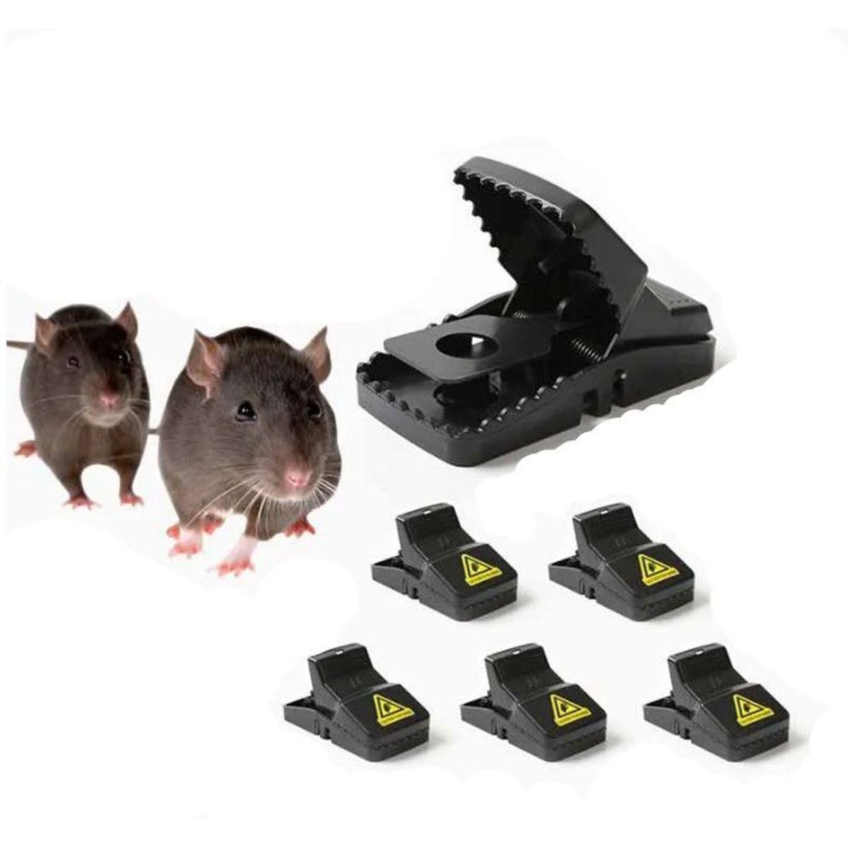 GENERICO - SET 6 TRAMPAS PARA RATAS RATONES  MUY UTIL W