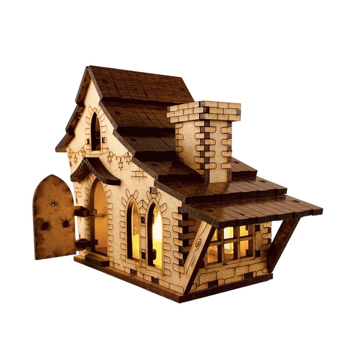 GENERICO - Casita Edw-Art Studio Modelo Ingalls con Iluminación