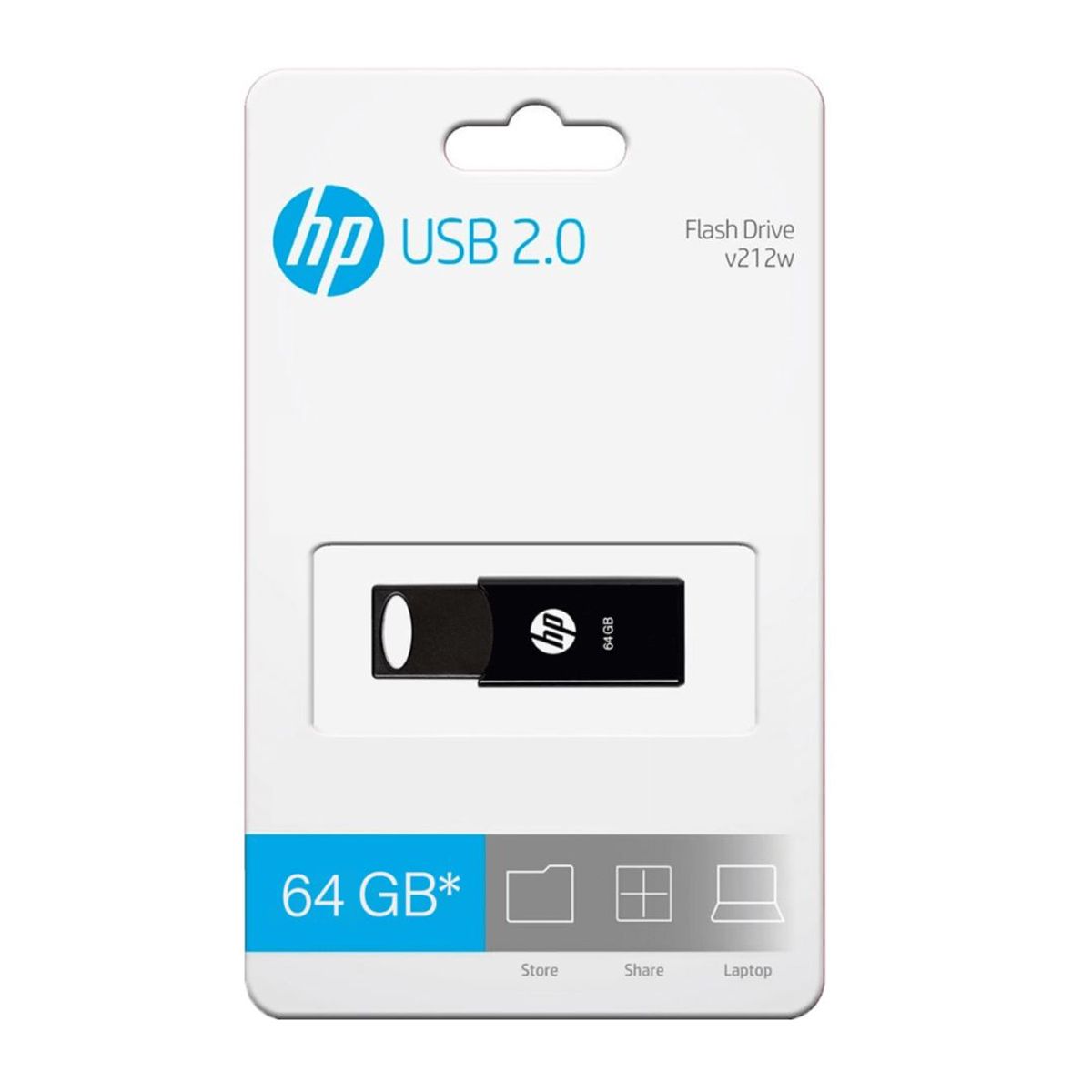 HP - MEMORIA HP USB V212W 64GB RETRACTIL NEGRO HPFD212B-64