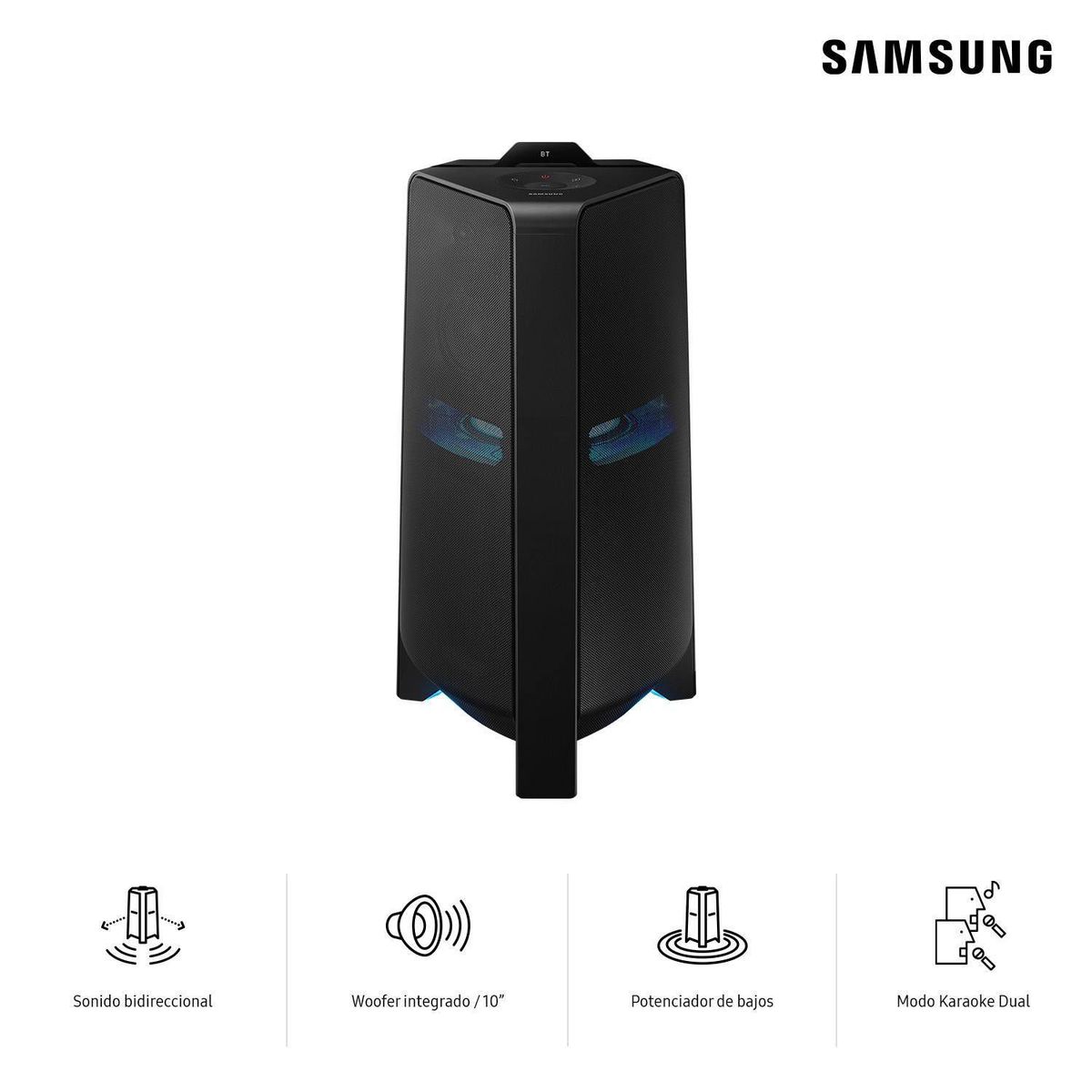 SAMSUNG - Torre de sonido Samsung Bluetooth 1500W MX-T70PE