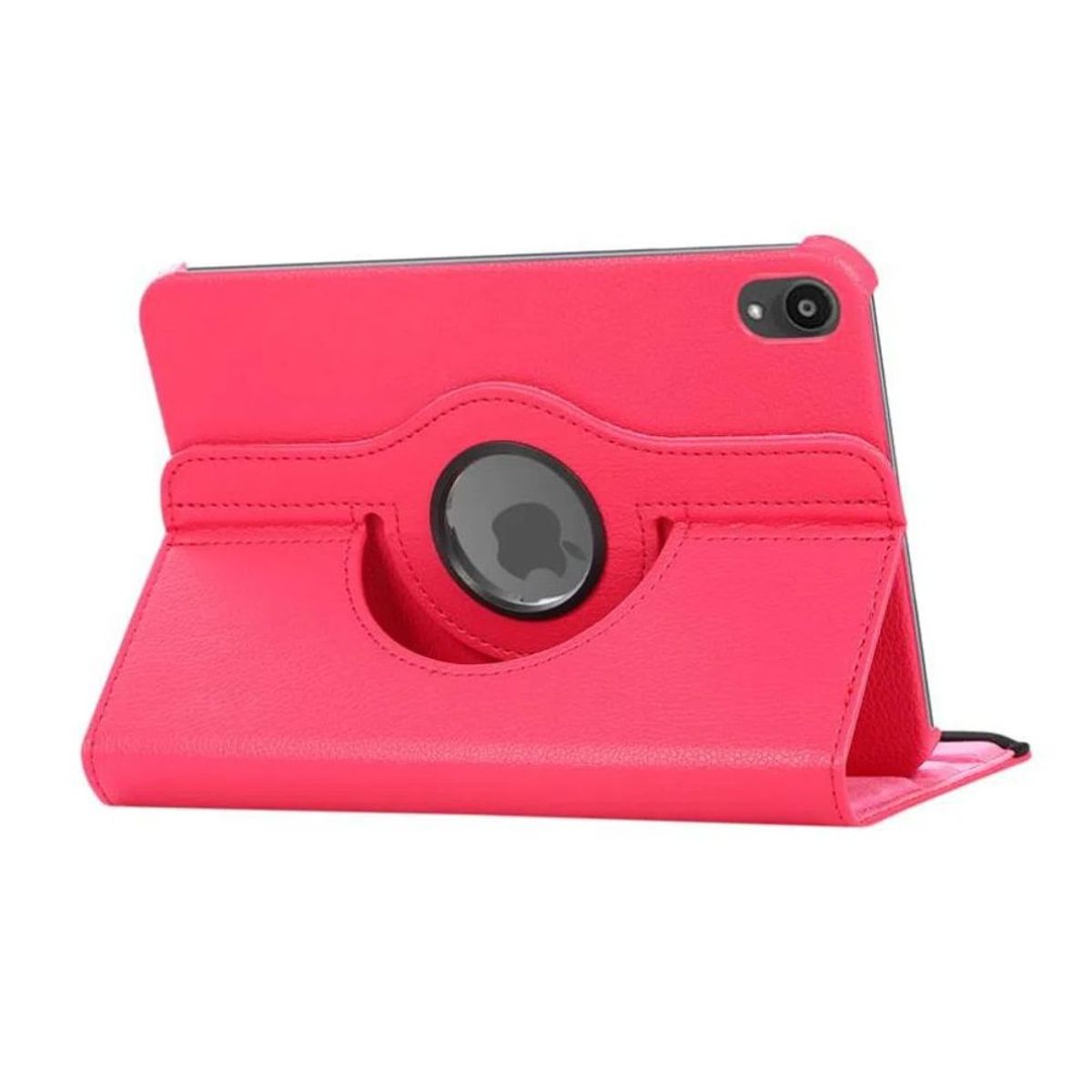 GENERICO - Funda Giratoria + Mica de Vidrio para Ipad Mini 6 Fucsia