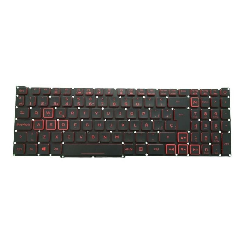 GENERICO - Teclado  para Laptop ACER  NITRO 5  AN515-54-58MY  Retroiluminado