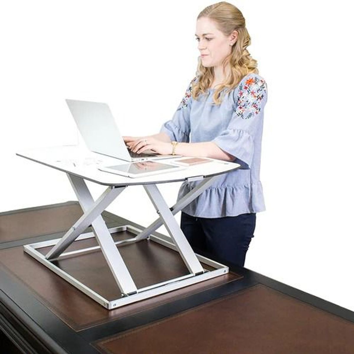 GENERICO - Escritorio de Laptop Trabaje Parado o Sentado Altura Ajustable 80x32cm