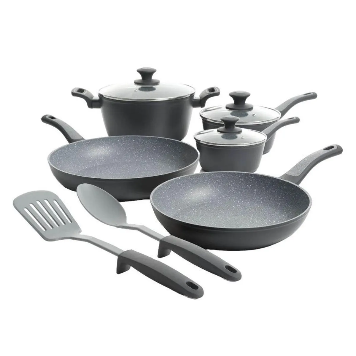 OSTER - Juego de Ollas Oster Bastone 10 piezas Aluminio Forjado