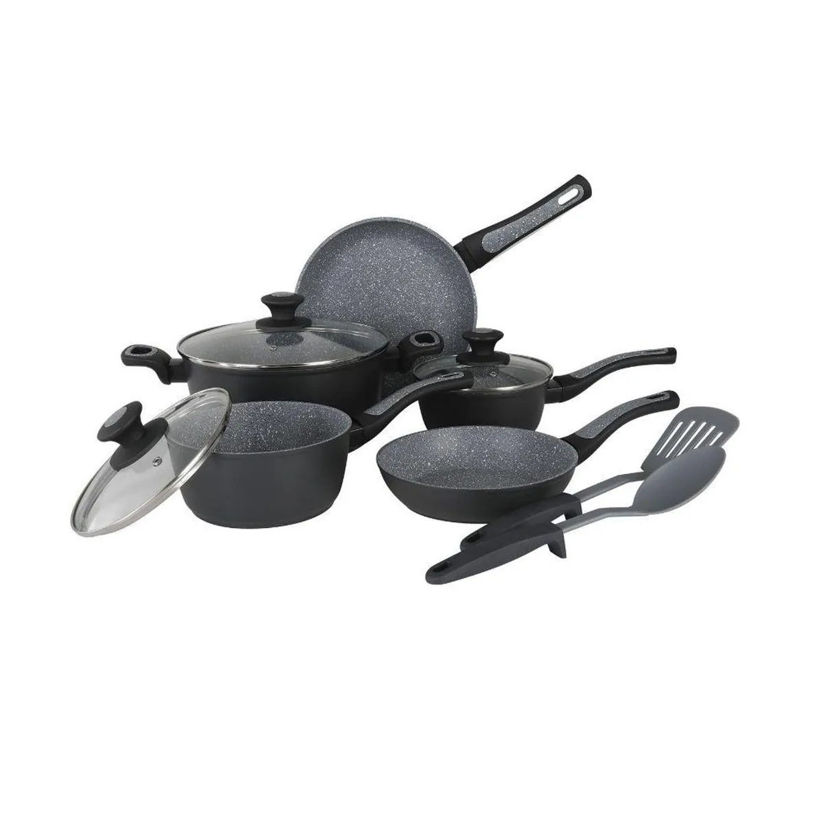 OSTER - Juego de Ollas Oster Bastone 10 piezas Aluminio Forjado