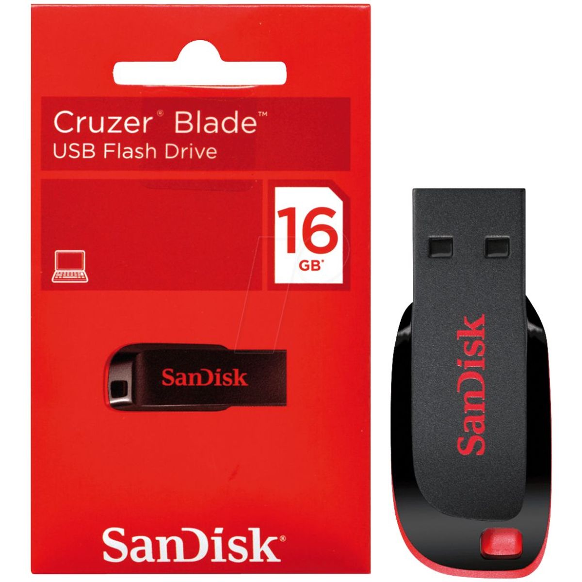 SANDISK - MEMORIA SANDISK CRUZER BLADE Z50 USB 16 GB (SDCZ50-016G-B35)