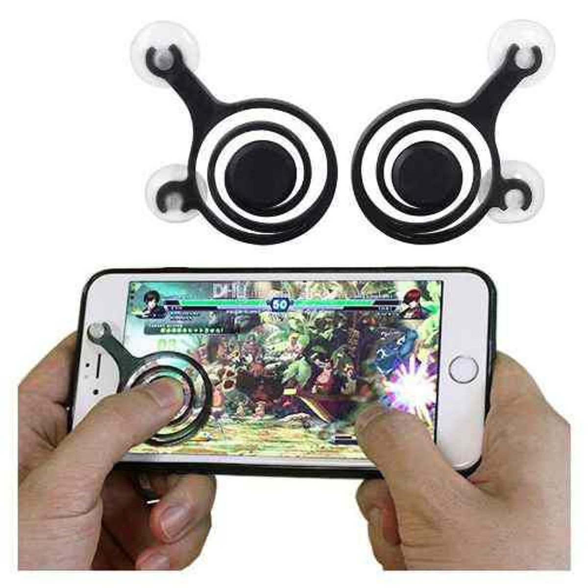 GENERICO - Gatillos Joystick Para Juegos Celular Elegante Joystick Dual NEGRO