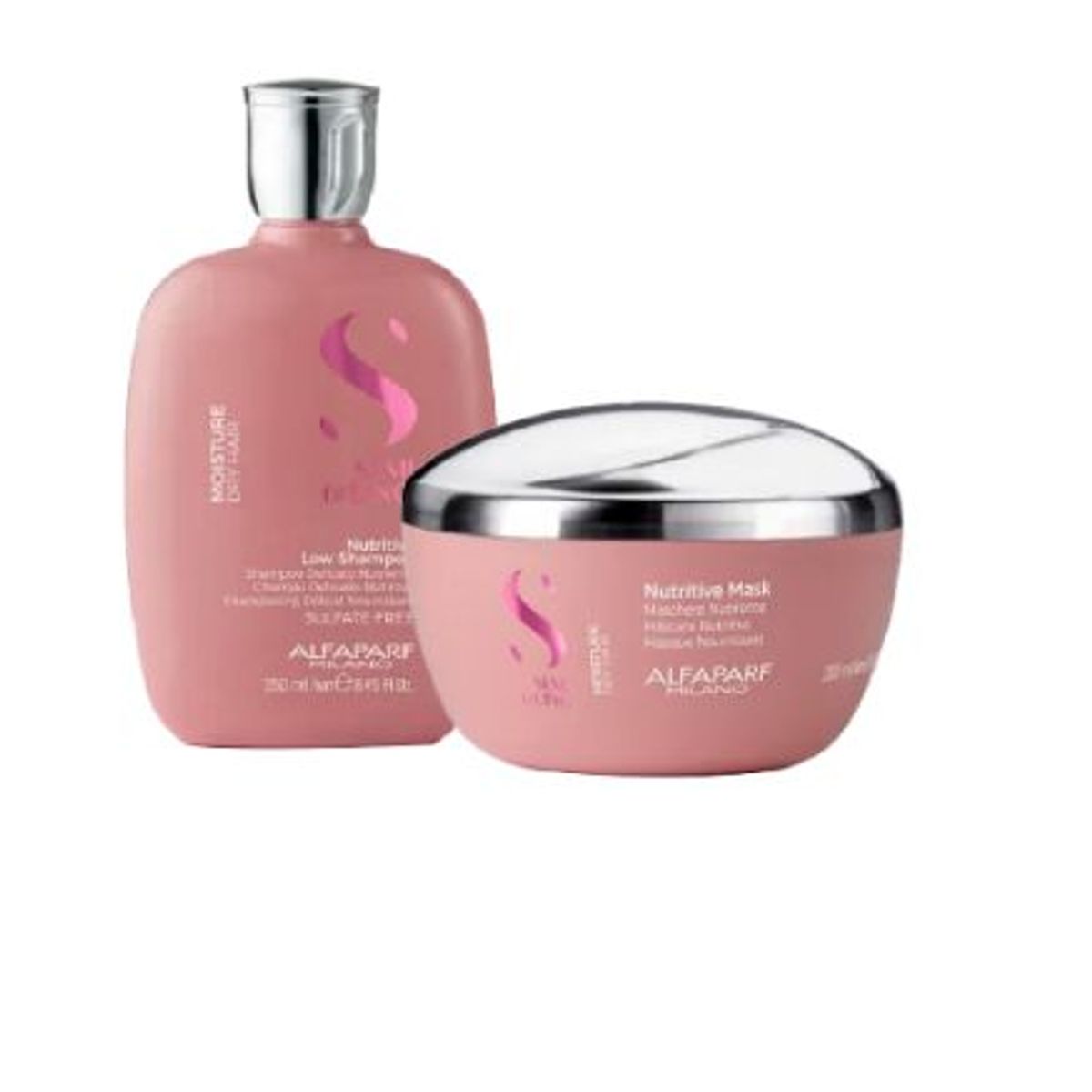 ALFAPARF MILANO - ALFAPARF SEMI DI LINO – Nutritive Dúo Shampoo 250 ml + Mask 200 ml