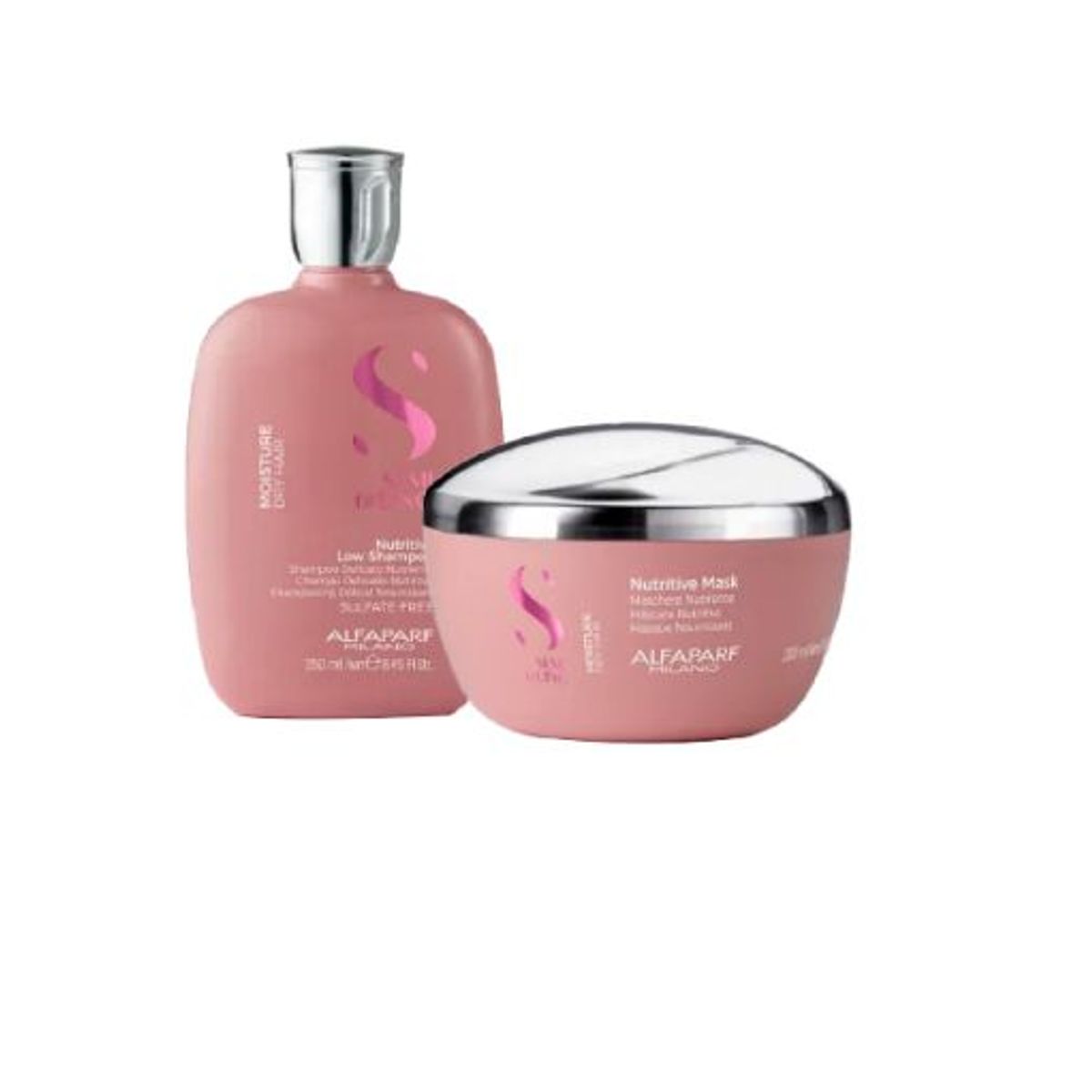 ALFAPARF MILANO - ALFAPARF SEMI DI LINO – Nutritive Dúo Shampoo 250 ml + Mask 200 ml