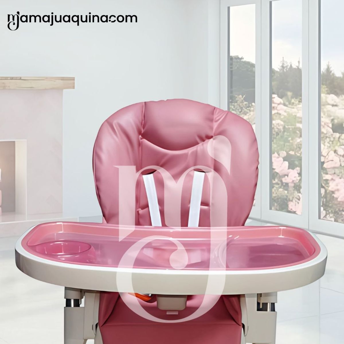 BAMBINO - Silla de Comer Graduable Bambino «TUMMY TRONE» Pink