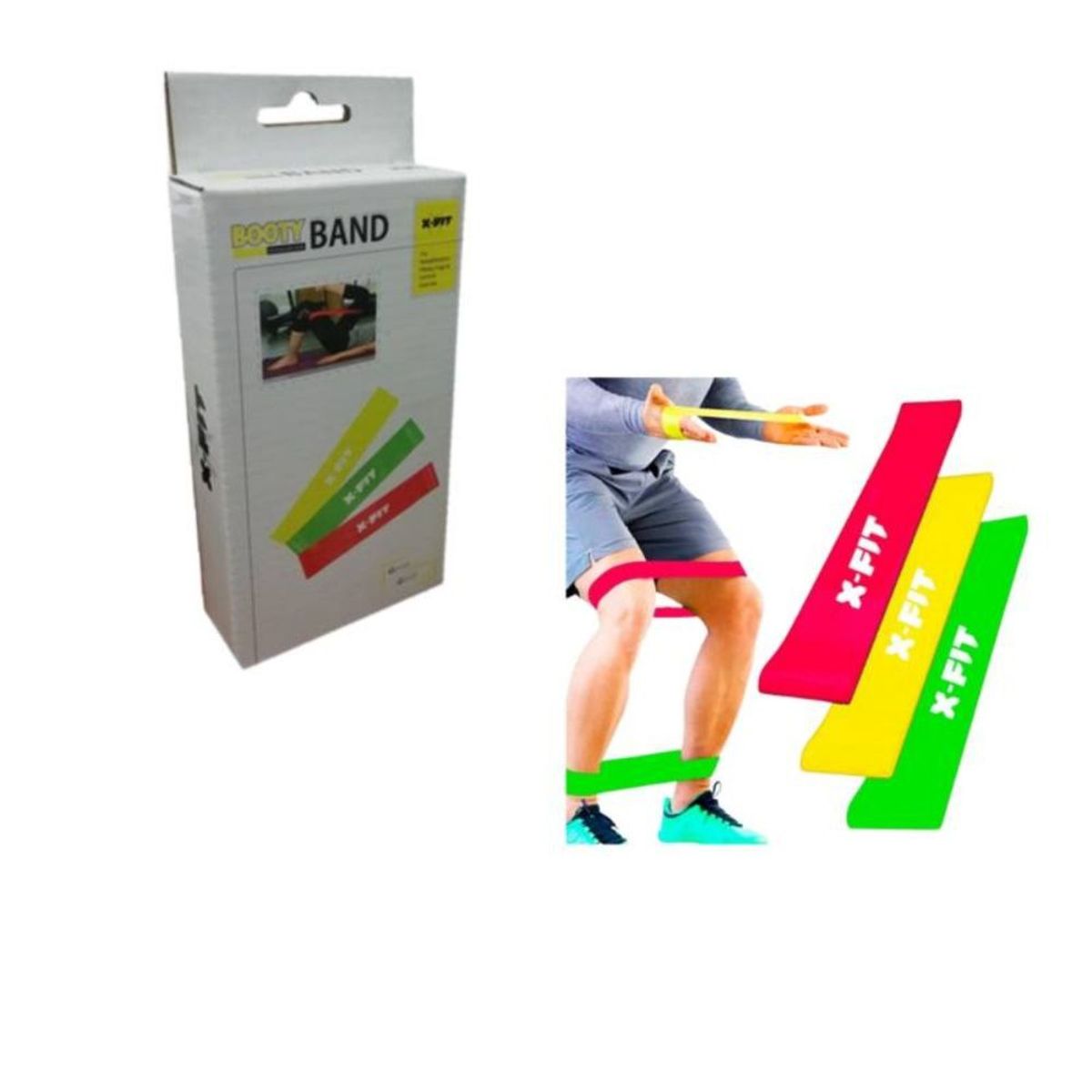 GENERICO - Set X3 Banda de Latex Premiun para Entrenamiento