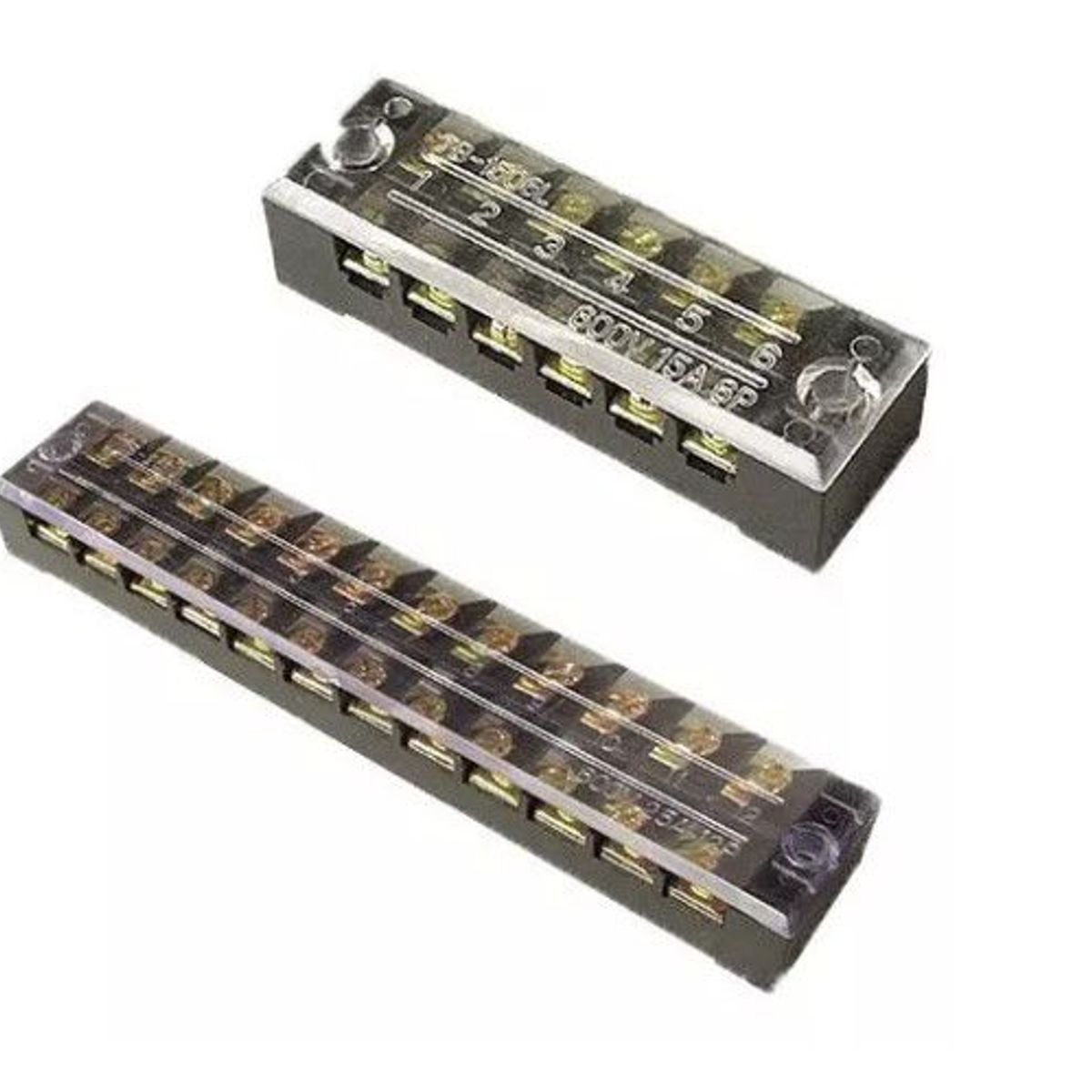 GENERICO - BORNERA DE BAQUELITA  25 AMP COLOR NEGRO.