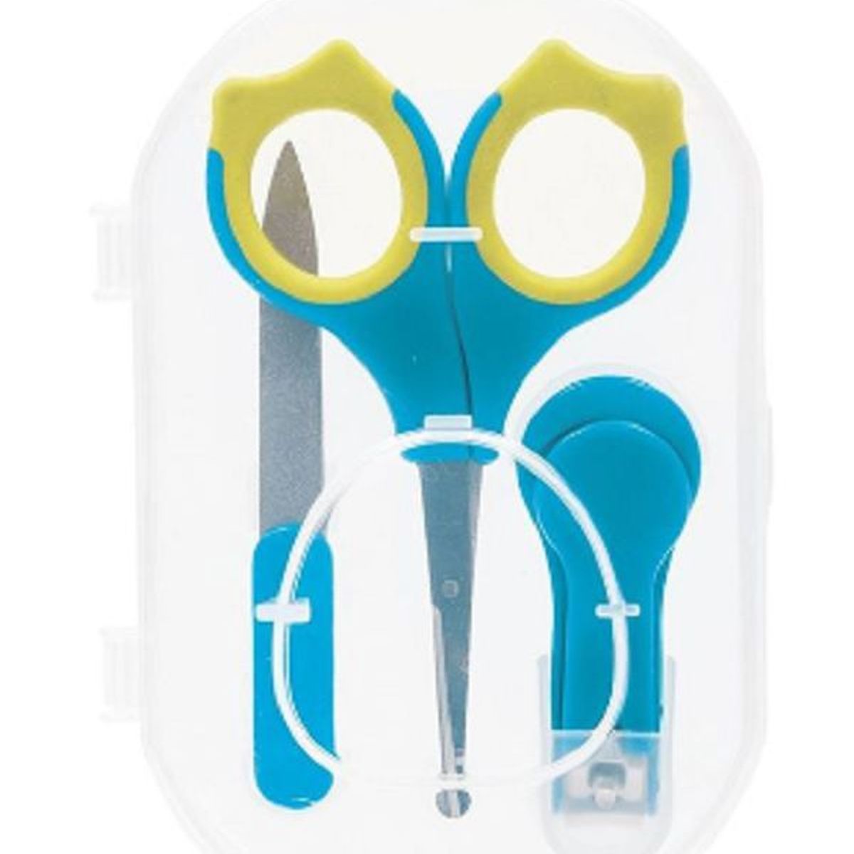 GENERICO - Set de Manicure Cortauña  para el recien nacido celeste