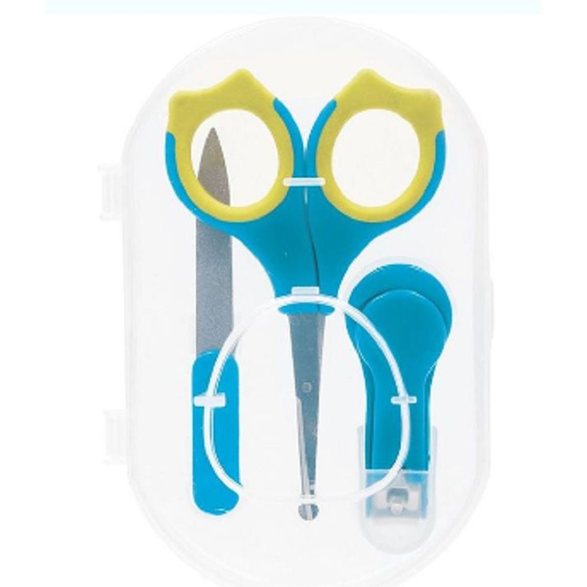 GENERICO - Set de Manicure Cortauña  para el recien nacido celeste