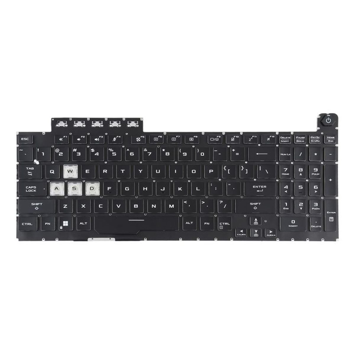 GENERICO - Teclado  para Laptop   ASUS  ROG STRICK GL703, GL703   Retroiluminado