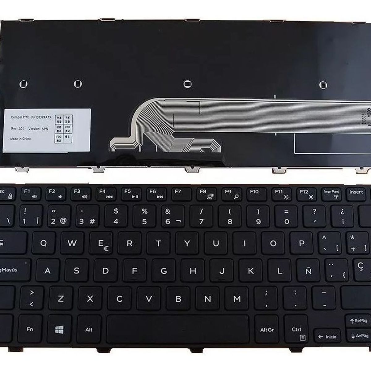 GENERICO - Teclado para Laptop DELL INSPIRION 14-3000, 14-5000, 3000, 3441. 3442