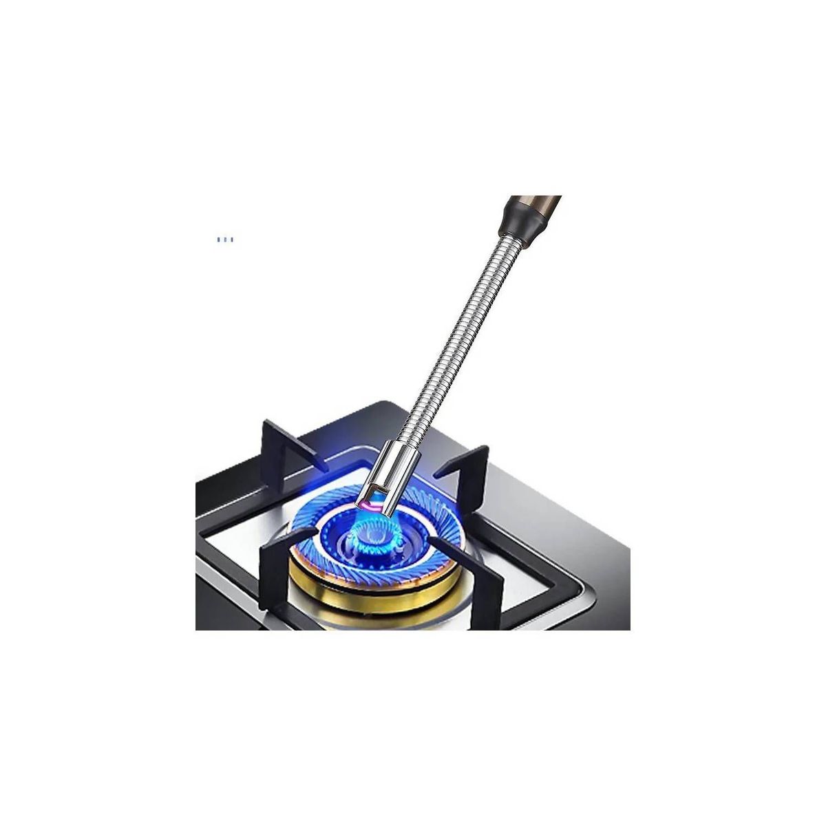 GENERICO - Encendedor Eléctrico recargable  flexible plateado