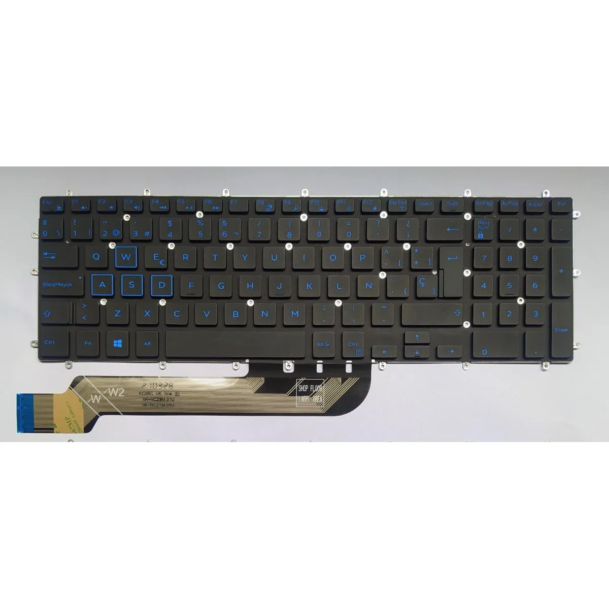 GENERICO - Teclado  para Laptop  DELL G3-3579,  G3 3779,  G3 3590  Retroiluminado