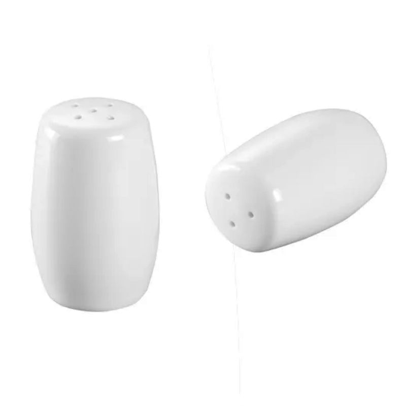 ICHIMATSU - Set Salero Especiero Porcelana Blanca Vidriada