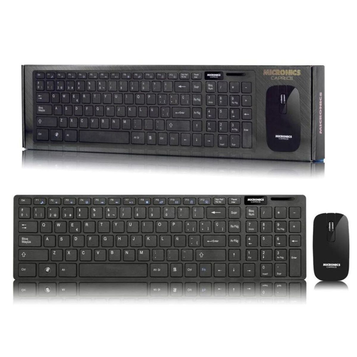 MICRONICS - Teclado Inalámbrico Multimedia Micronics Caprice